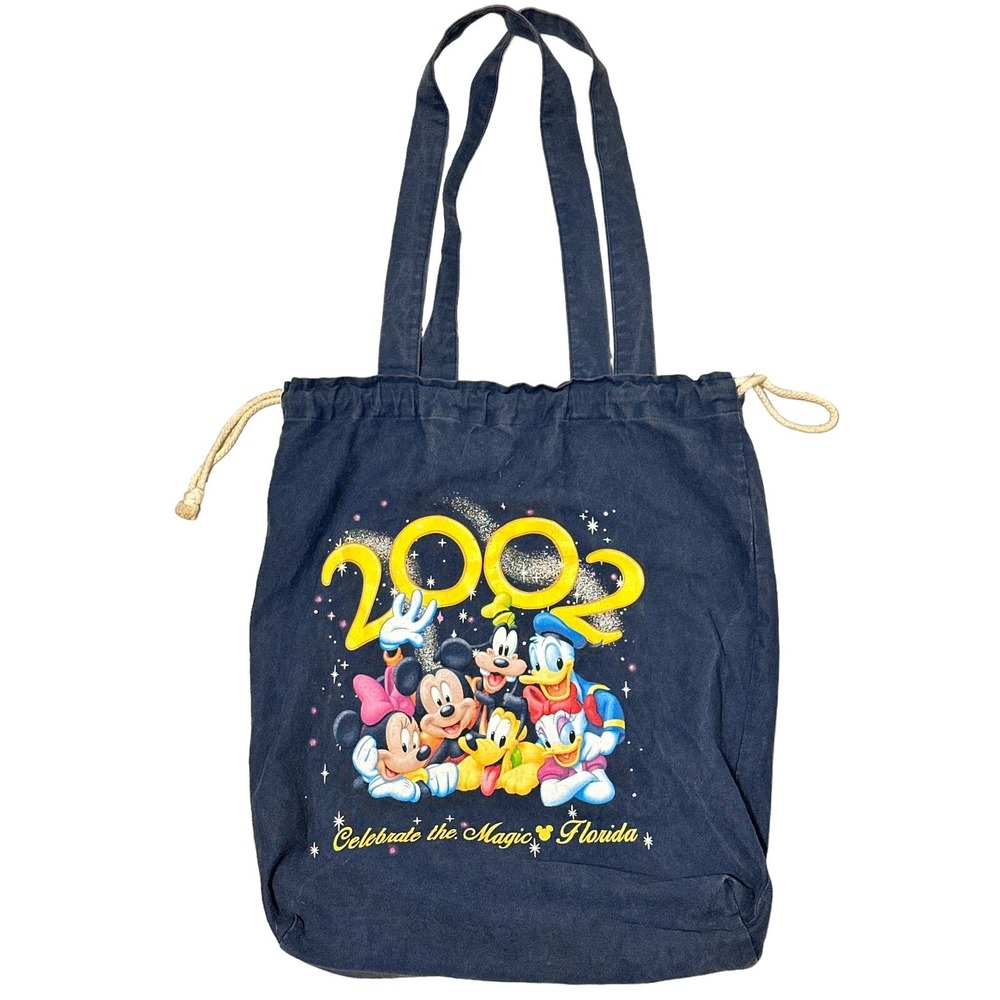 Vintage Disney World 2002 Cynch Canvas Tote Bag By No Problem Sportswear